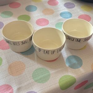 Mud Pie Cream Snack Bowls Set